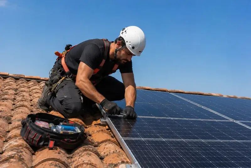 Maintenance et monitoring de panneaux solaires à Callas